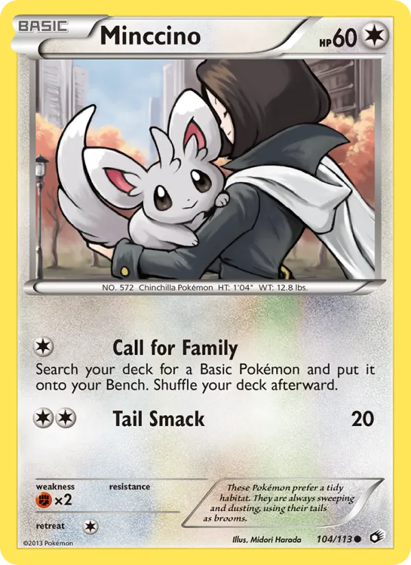 Minccino Legendary Treasures 104/113