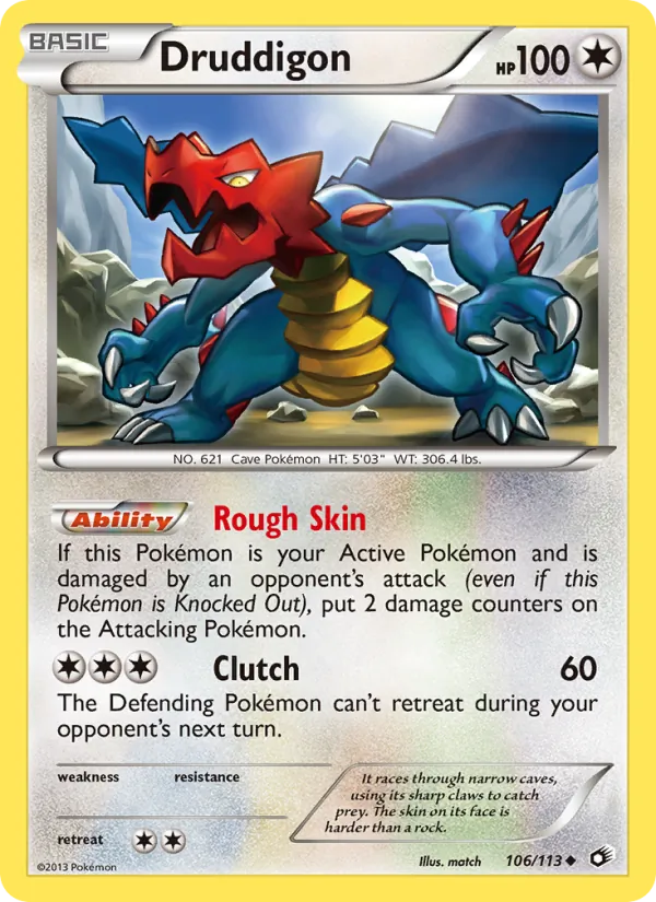 Druddigon Legendary Treasures 106/113