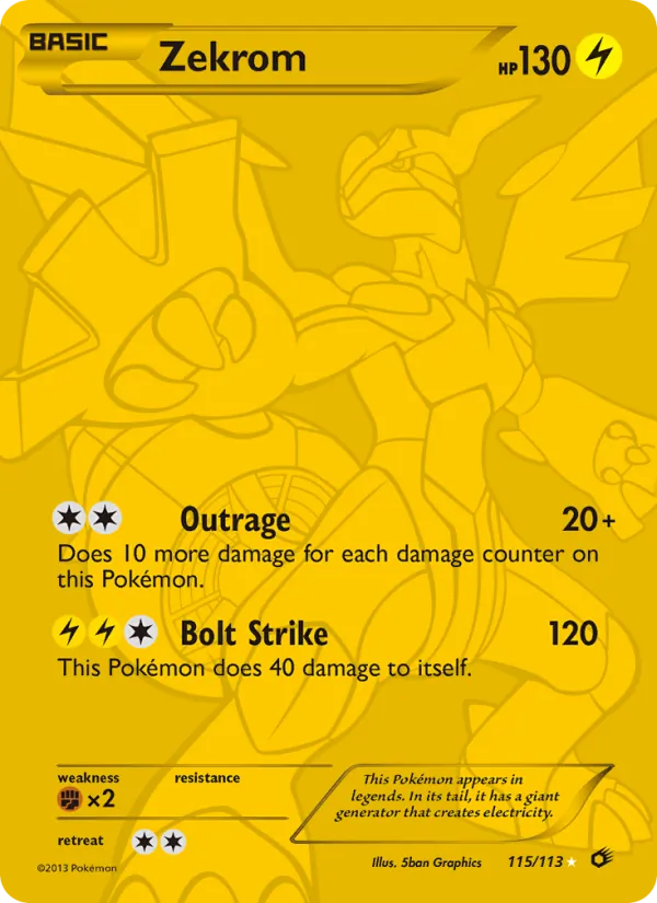 Zekrom Legendary Treasures 115/113