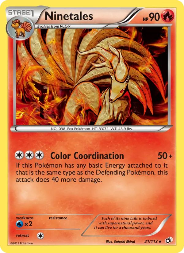 Ninetales Tesouros Lendários 21/113