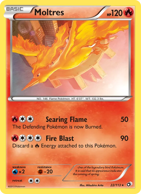 Moltres Legendary Treasures 22/113