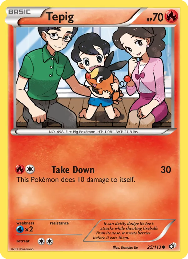 Tepig Legendary Treasures 25/113