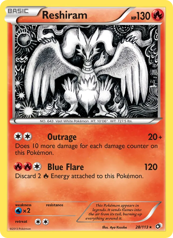 Reshiram Legendary Treasures 28/113
