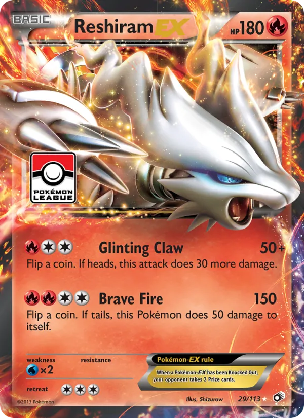 Reshiram-EX Legendary Treasures 29/113