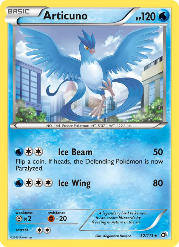 Articuno Legendary Treasures 32/113