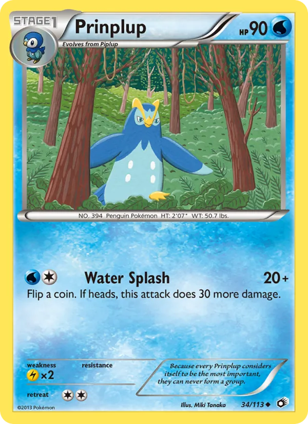 Prinplup Legendary Treasures 34/113