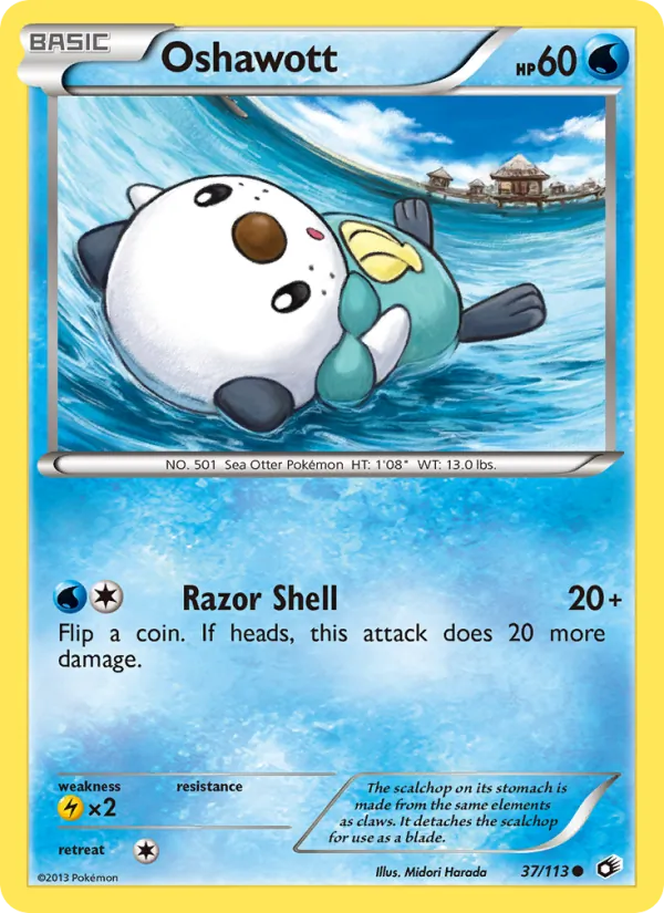 Oshawott Legendary Treasures 37/113