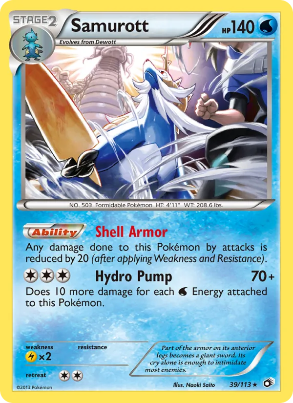 Samurott Legendary Treasures 39/113