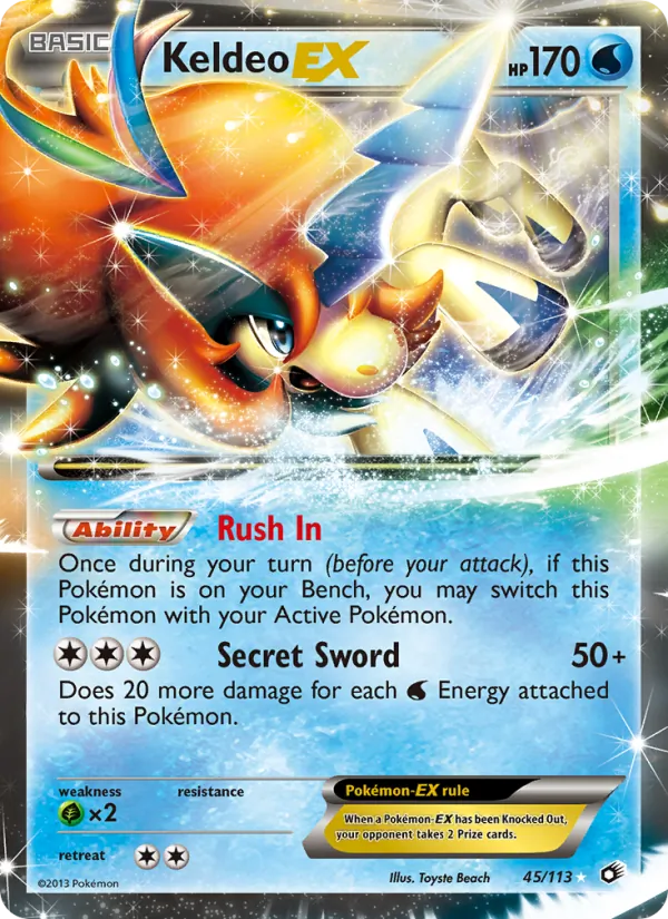 Keldeo-EX Legendary Treasures 45/113