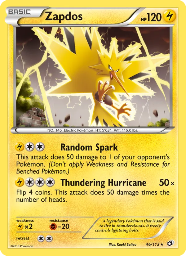 Zapdos Legendary Treasures 46/113