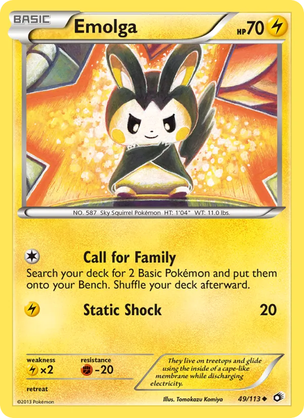 Emolga Legendary Treasures 49/113
