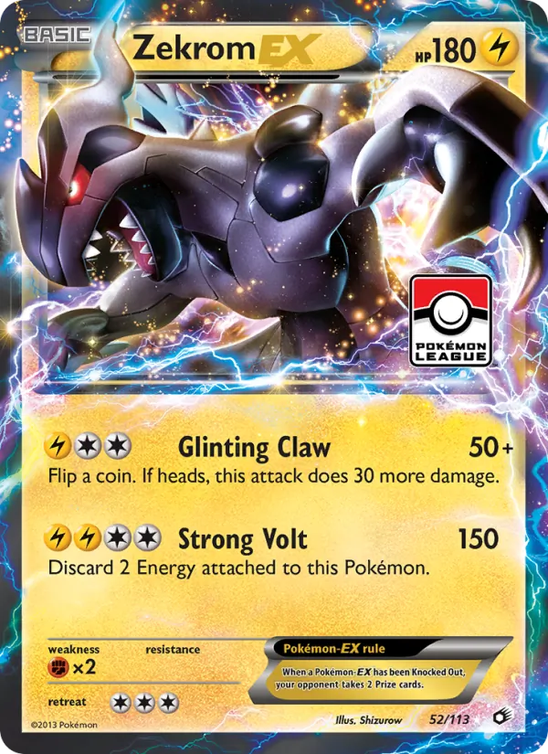 Zekrom-EX Legendary Treasures 52/113