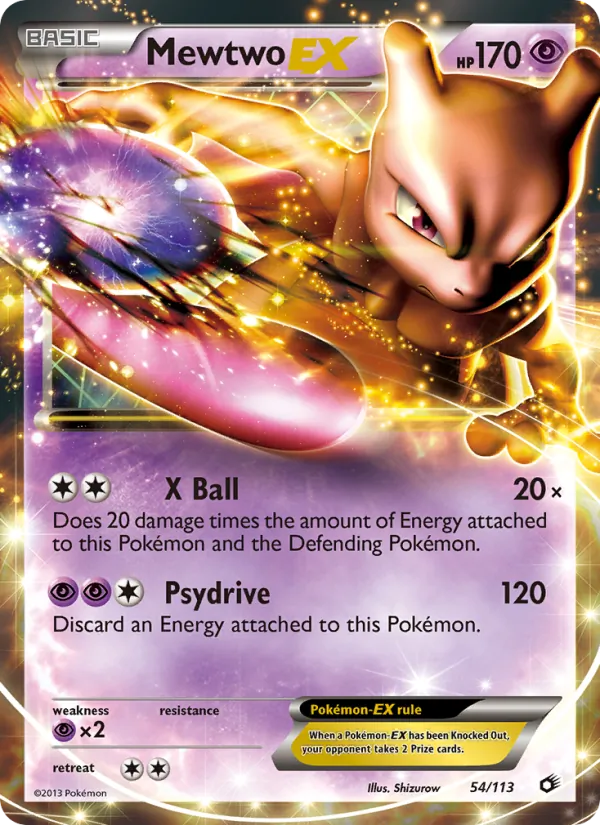 Mewtwo-EX Legendary Treasures 54/113