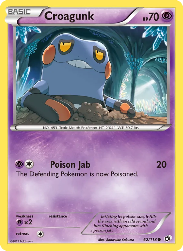 Croagunk Legendary Treasures 62/113