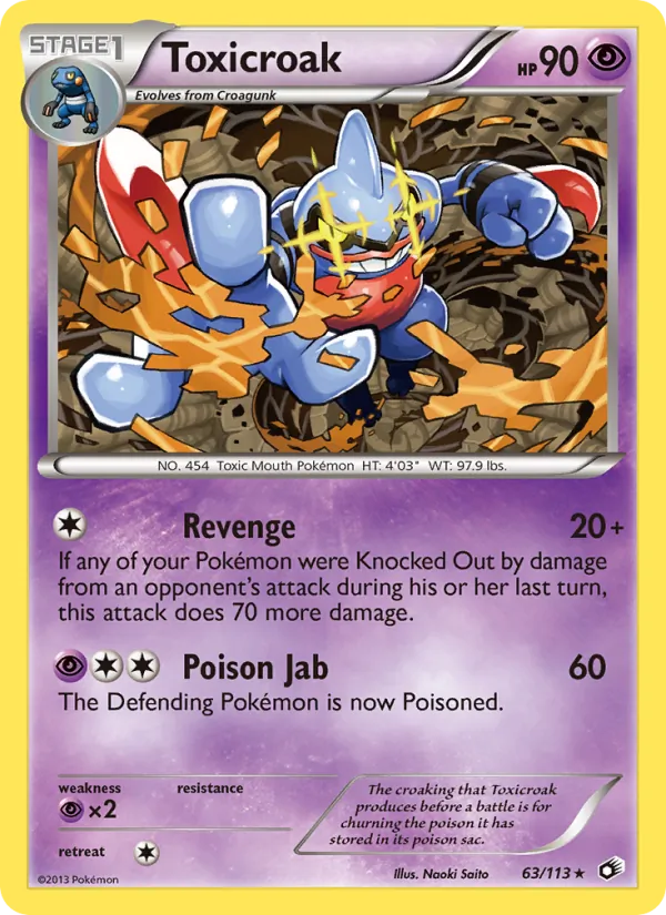 Toxicroak Legendary Treasures 63/113