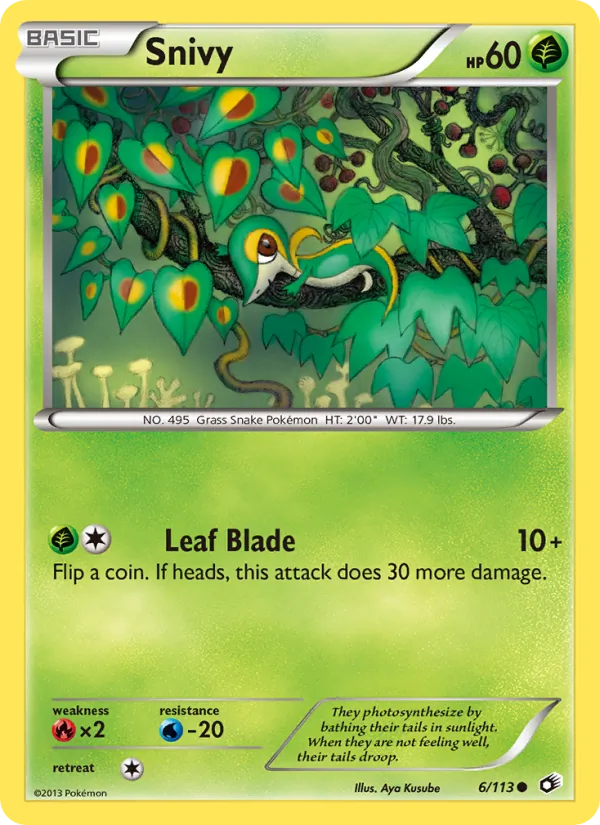 Snivy Tesouros Lendários 6/113