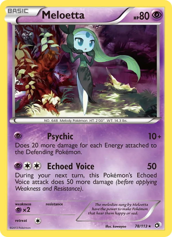 Meloetta Legendary Treasures 78/113