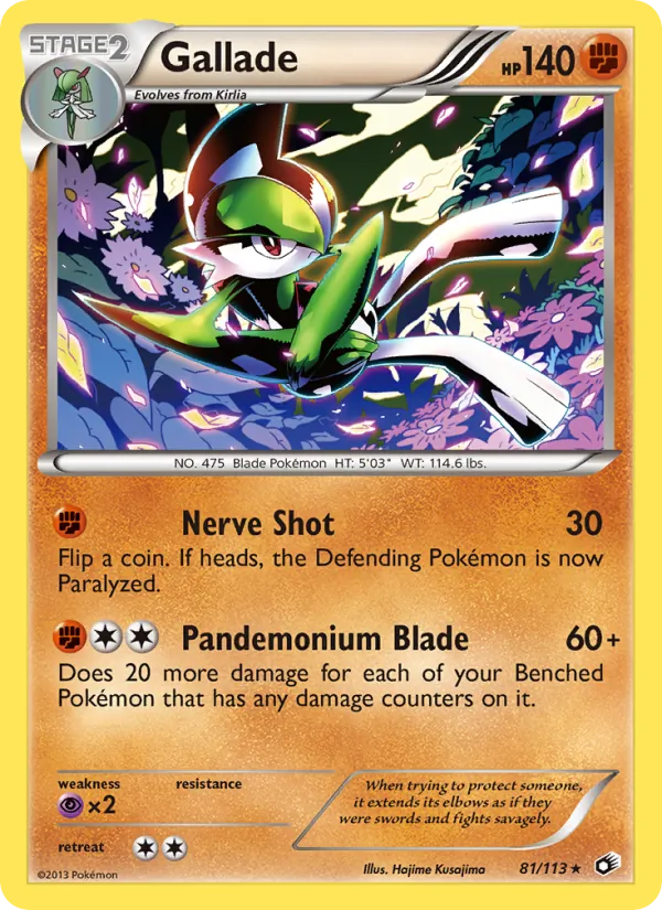 Gallade Legendary Treasures 81/113