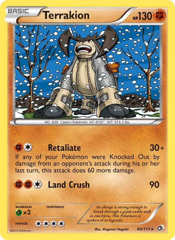 Terrakion Legendary Treasures 84/113