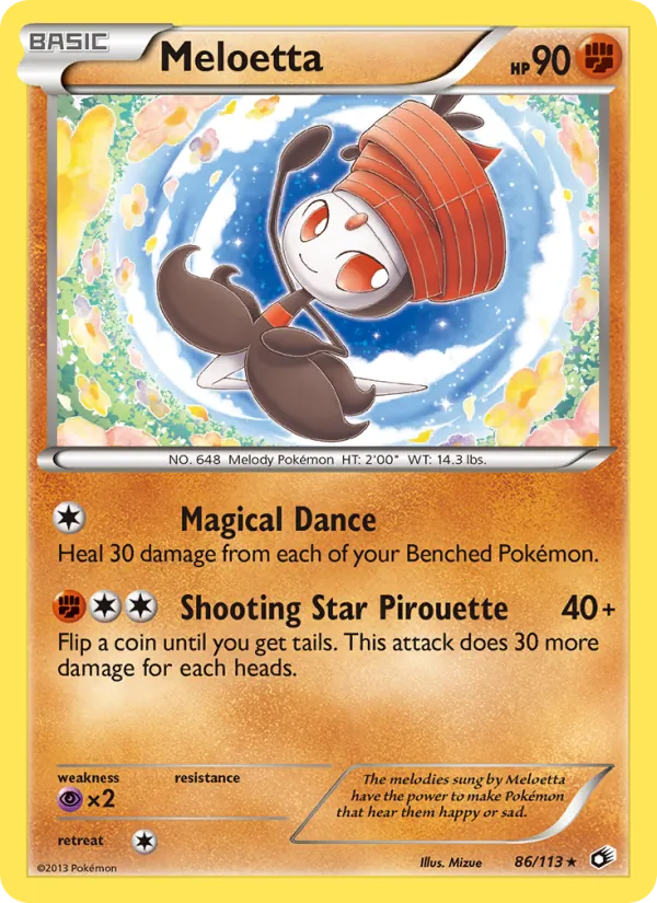 Meloetta Tesouros Lendários 86/113