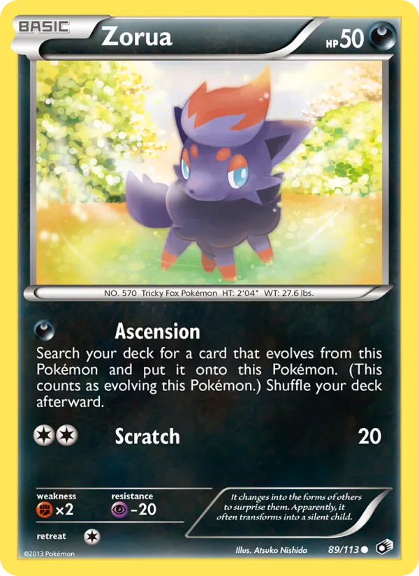 Zorua Legendary Treasures 89/113