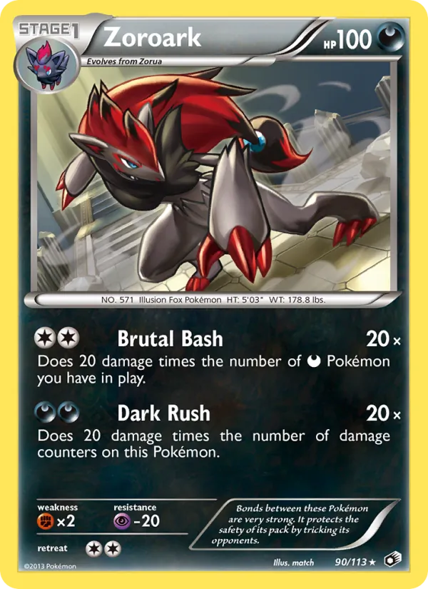 Zoroark Legendary Treasures 90/113