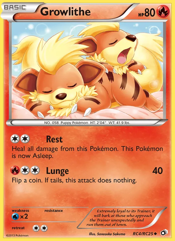 Growlithe Legendary Treasures RC4/113