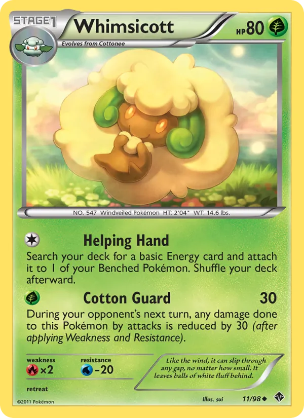 Whimsicott Emerging Powers 11/98