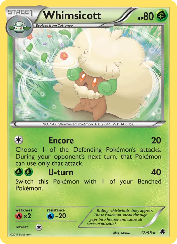Whimsicott Emerging Powers 12/98