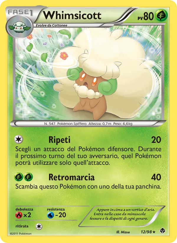 Whimsicott Nuove Forze 12/98