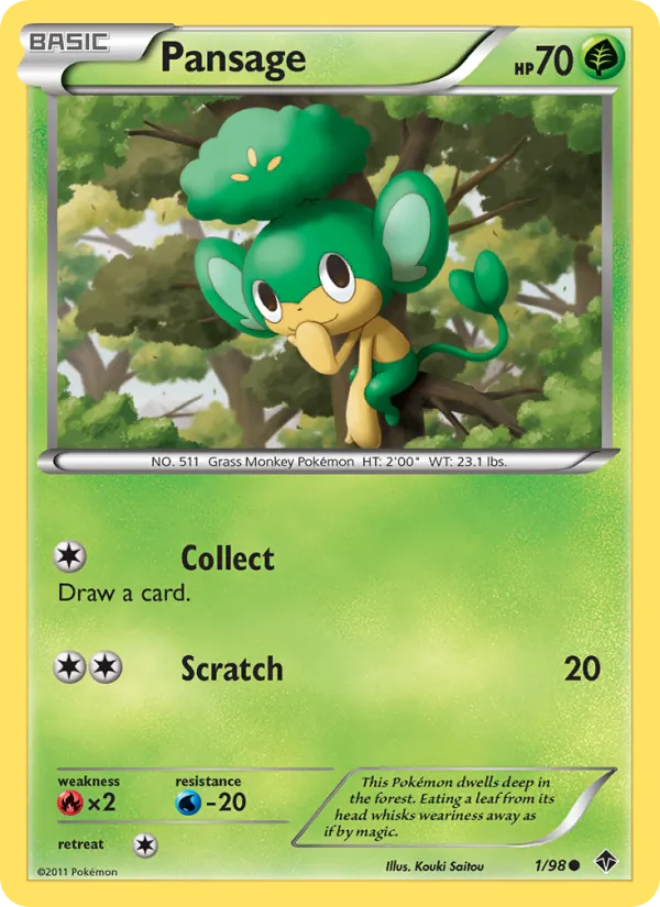 Pansage Emerging Powers 1/98