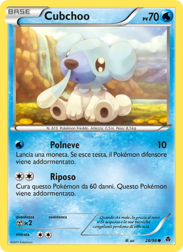 Cubchoo Nuove Forze 28/98