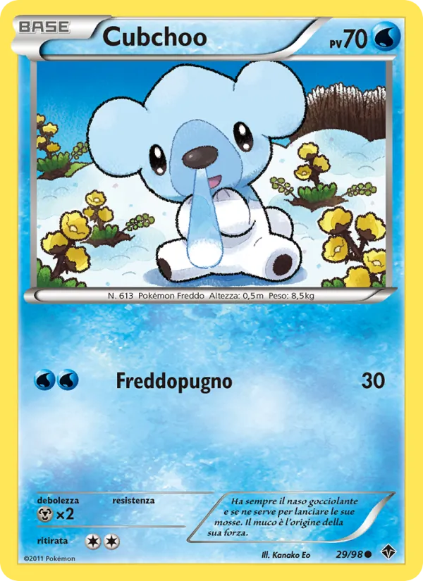 Cubchoo Nuove Forze 29/98