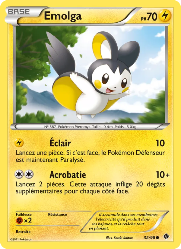 Emolga Pouvoirs Émergents 32/98