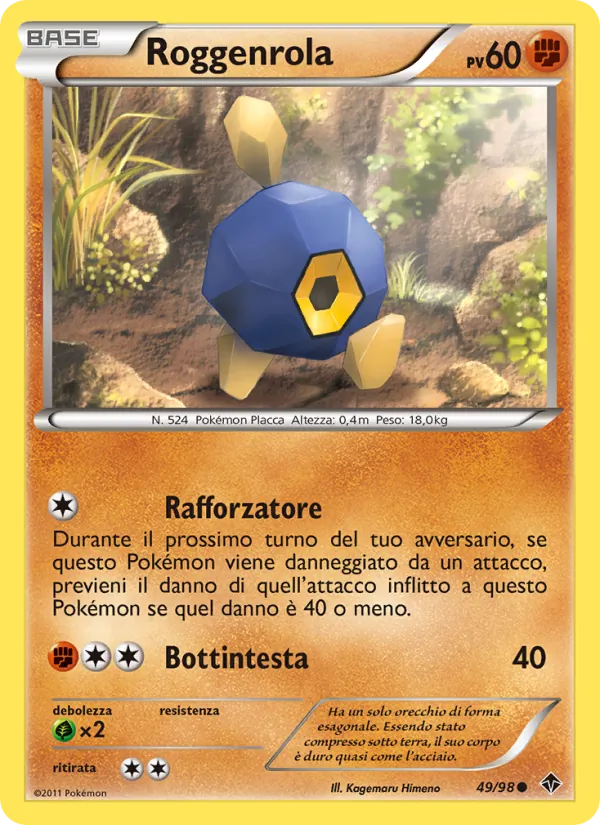 Roggenrola Nuove Forze 49/98