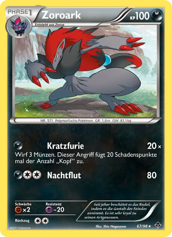 Zoroark Aufstreben der Mächtigen 67/98