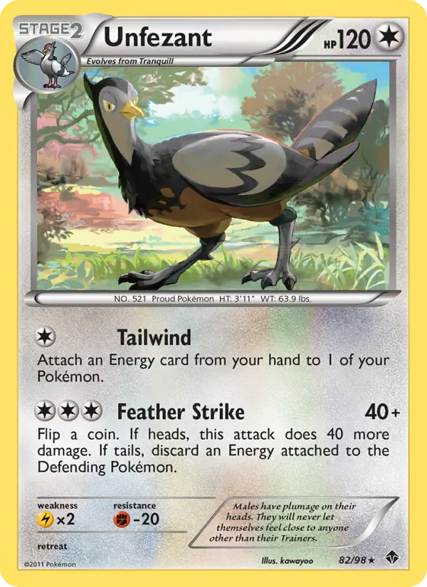 Unfezant Emerging Powers 82/98
