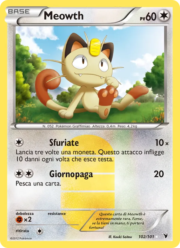 Meowth Vittorie Regali 102/101