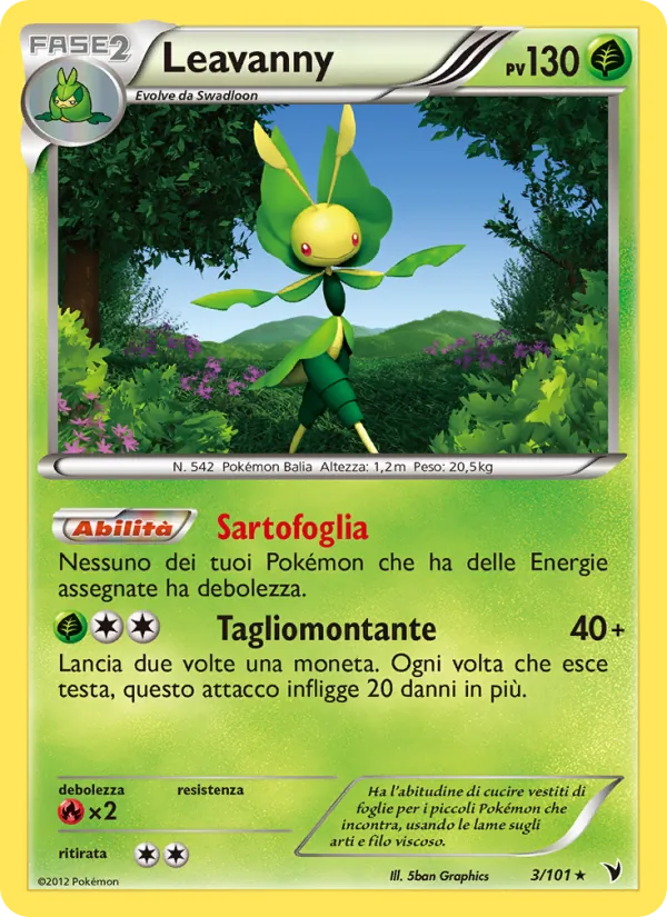 Leavanny Vittorie Regali 3/101