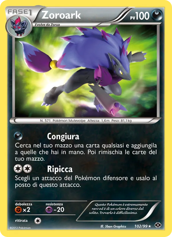 Zoroark Destini Futuri 102/99