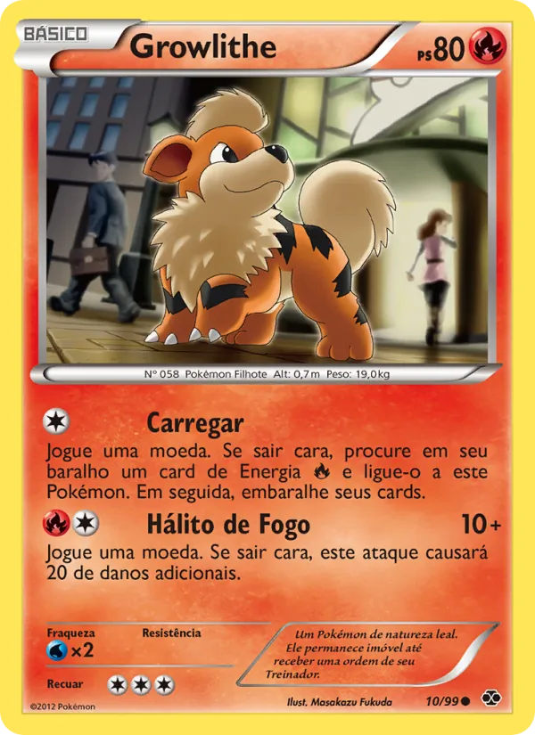 Growlithe Próximos Destinos 10/99