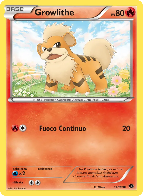 Growlithe Destini Futuri 11/99