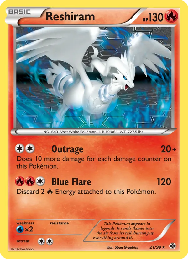 Reshiram Next Destinies 21/99