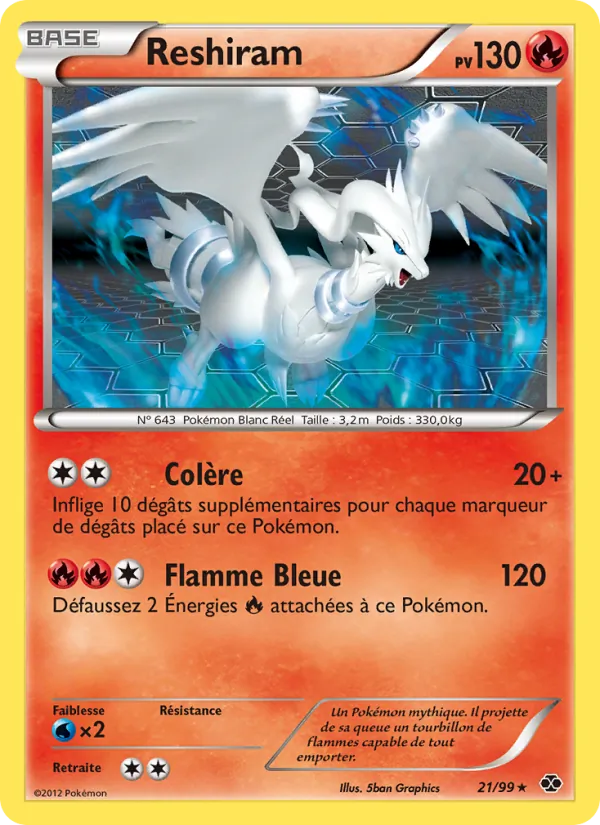Reshiram Destinées Futures 21/99