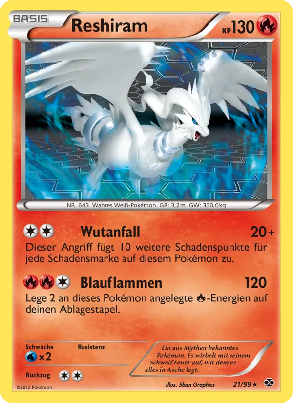 Reshiram Kommende Schicksale 21/99