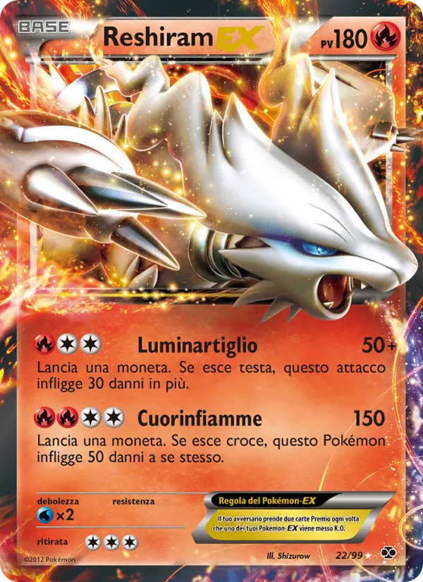 Reshiram-EX Destini Futuri 22/99