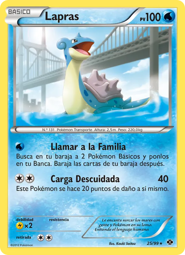 Lapras Próximos Destinos 25/99