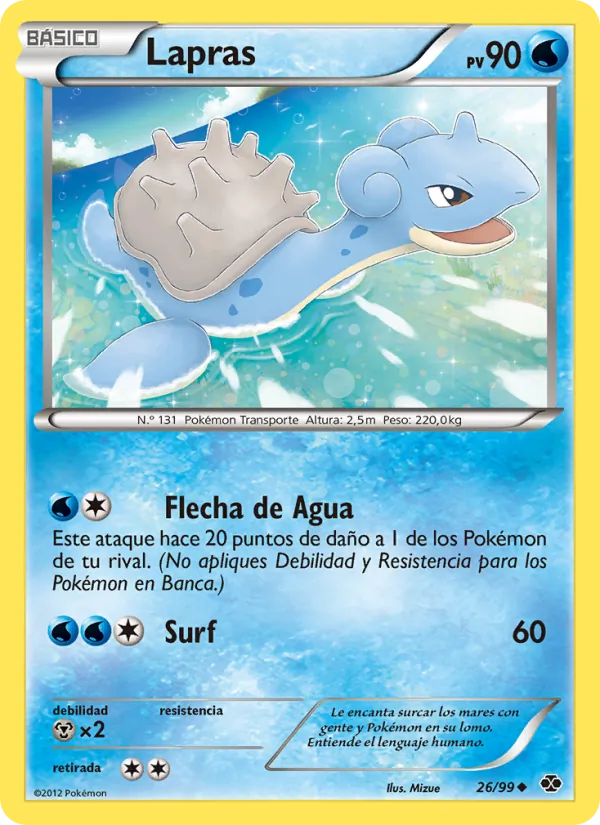 Lapras Próximos Destinos 26/99