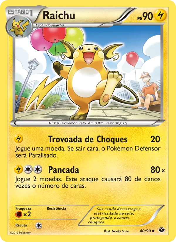 Raichu Próximos Destinos 40/99