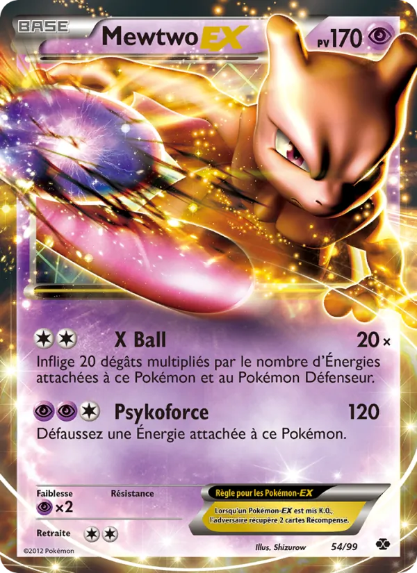Mewtwo-EX Destinées Futures 54/99